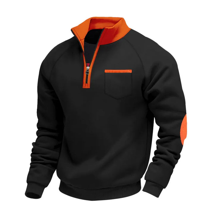 Callahan | Men's Quarter-Zip Sweater - Color:Black;Size:XS