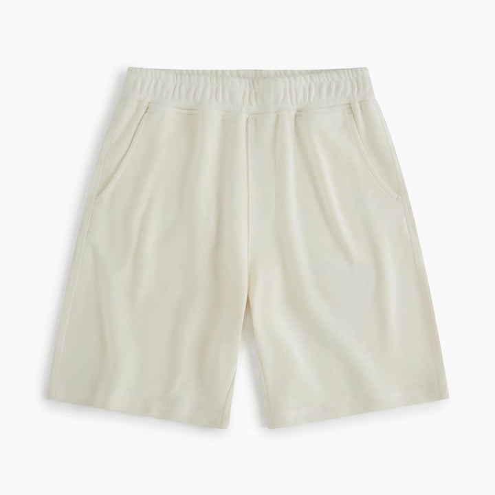 Calum Fleece Shorts - Color:White;Size:S