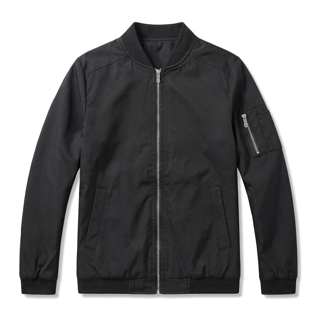 Calvin Bomber Jacket - Color:Black;Size:XS