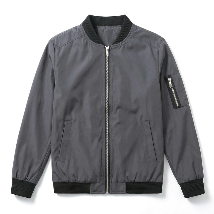 Calvin Bomber Jacket - Color:Dark Gray;Size:XS