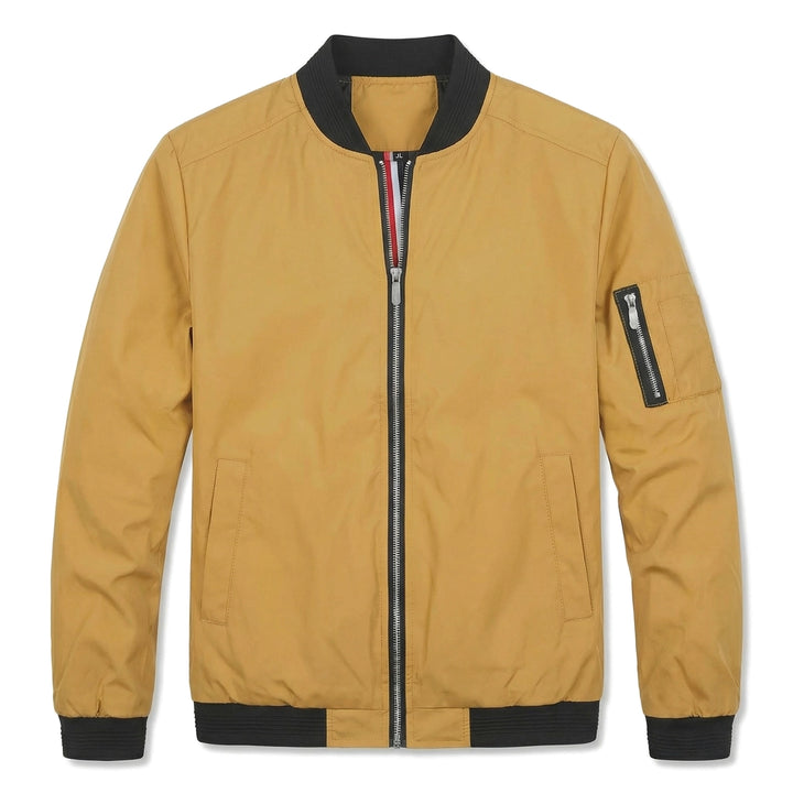 Calvin Bomber Jacket - Color:Yellow;Size:XS