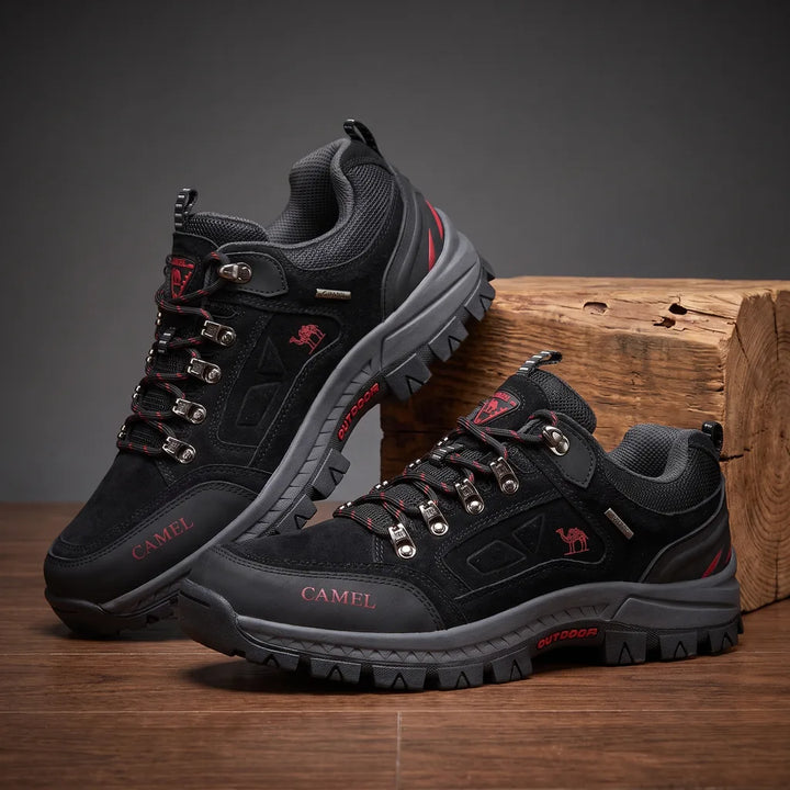 Camel Mid Hiking Boots - Color:Black;Size:38