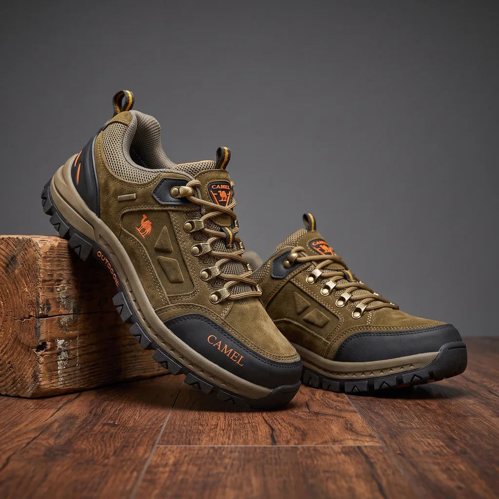 Camel Mid Hiking Boots - Color:Brown;Size:38