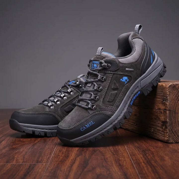 Camel Mid Hiking Boots - Color:Gray;Size:38