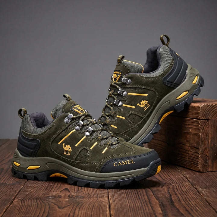 Camel Mid Hiking Boots - Color:Green;Size:38