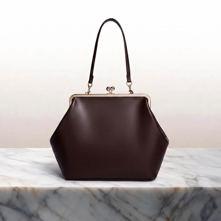 Cameron  Shell Bag - Color:Brown