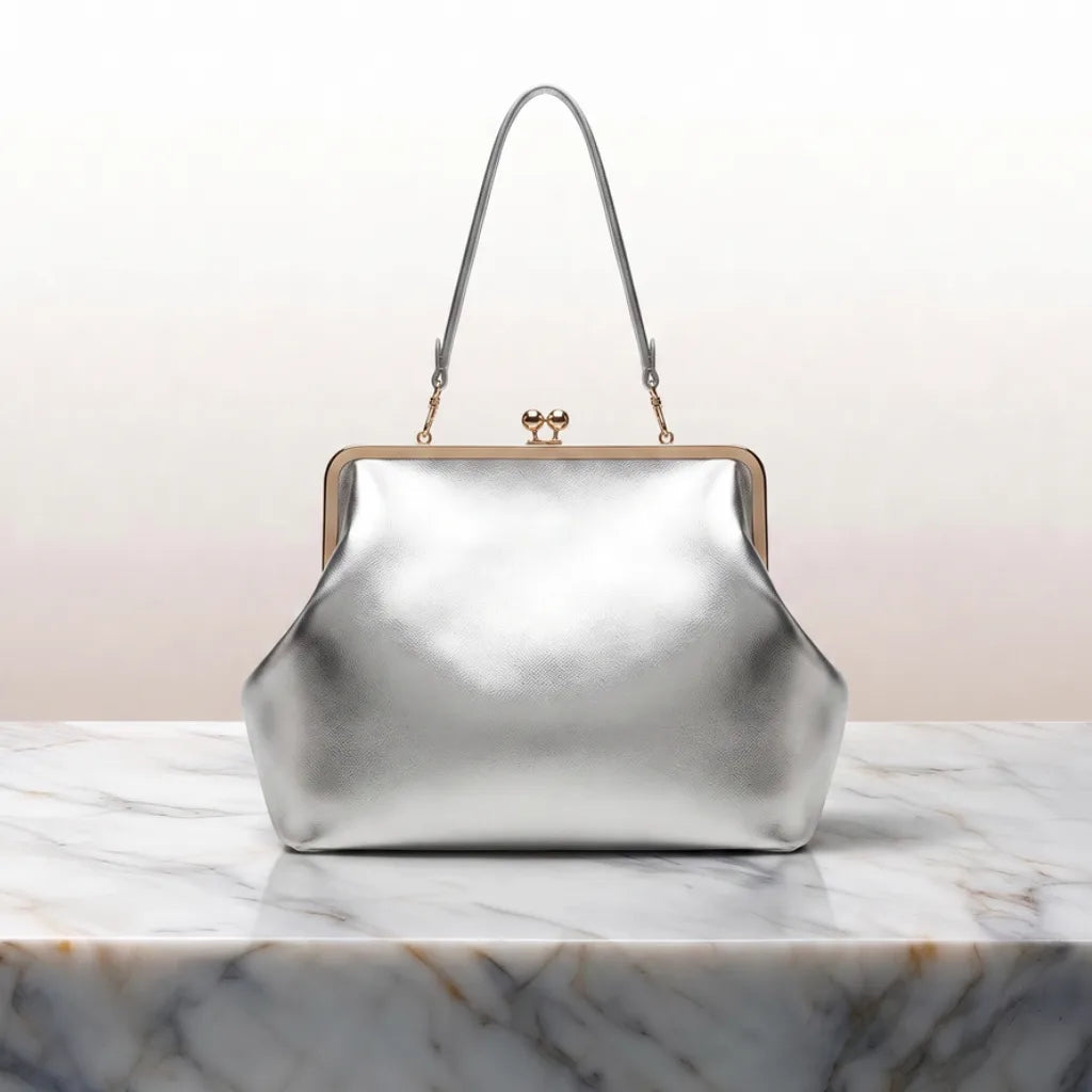 Cameron  Shell Bag - Color:Gray