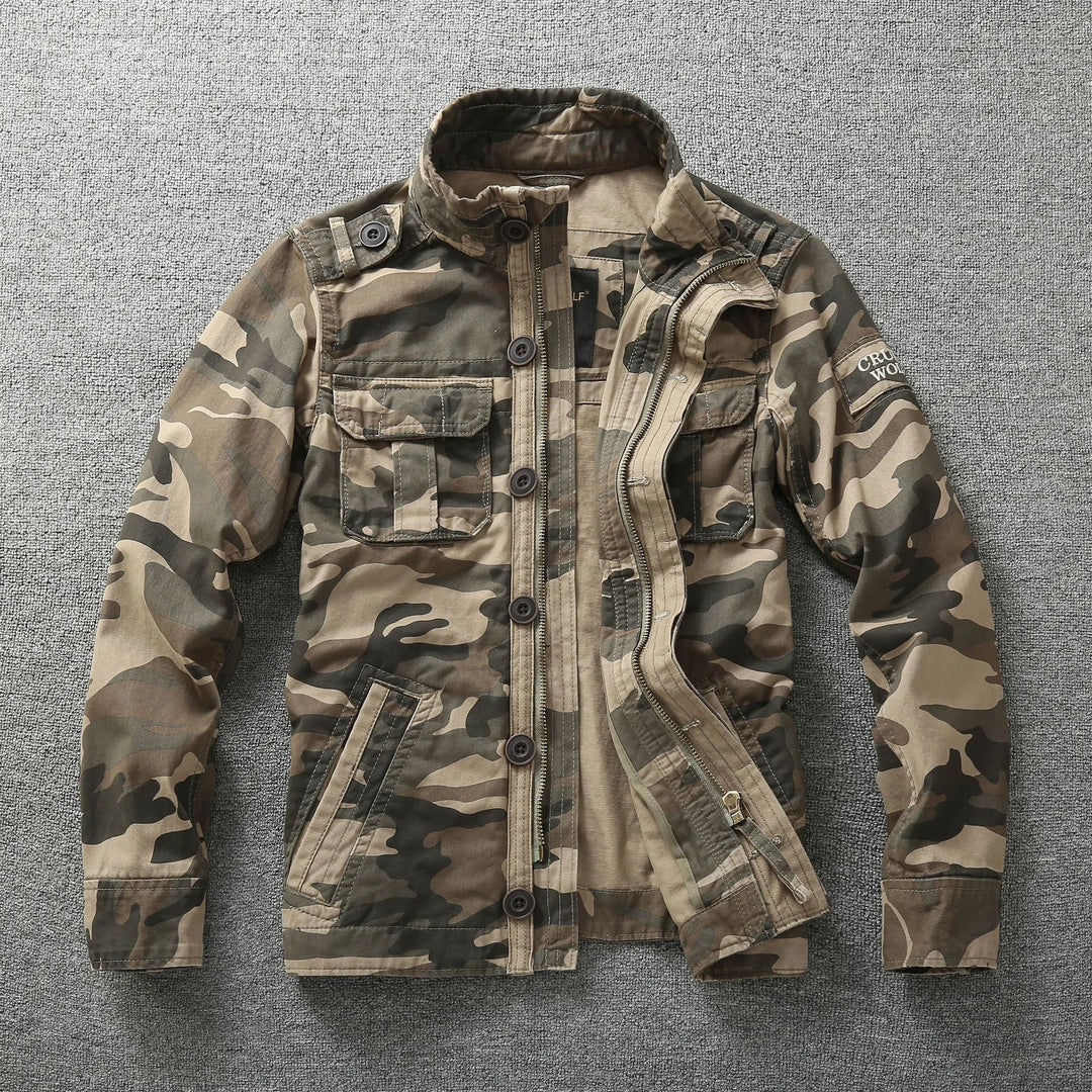 Men's Green Camouflage Captain | Men's Military Field Jacket