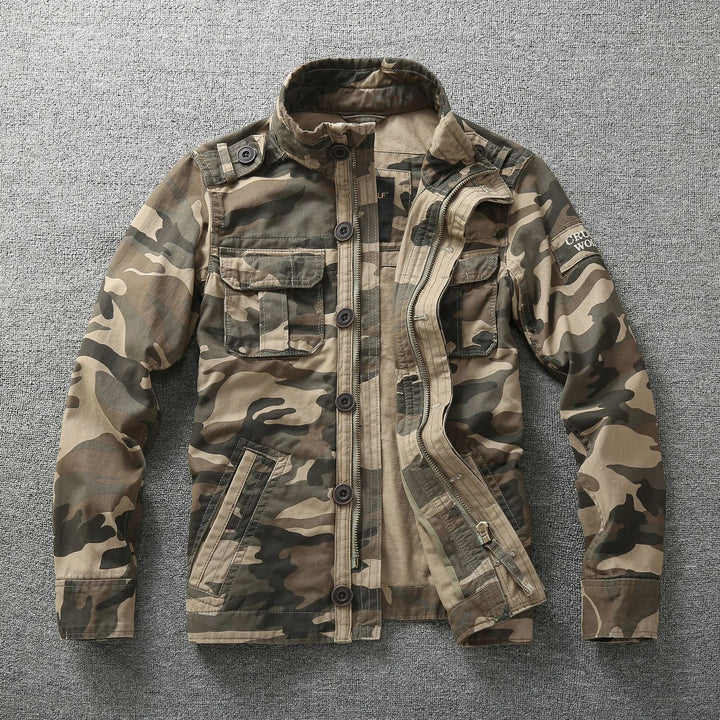 Men's Green Camouflage Captain | Men's Military Field Jacket