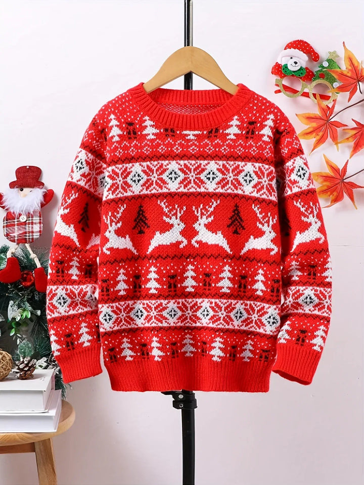 Men's Festive Christmas Sweater Red 1.webp