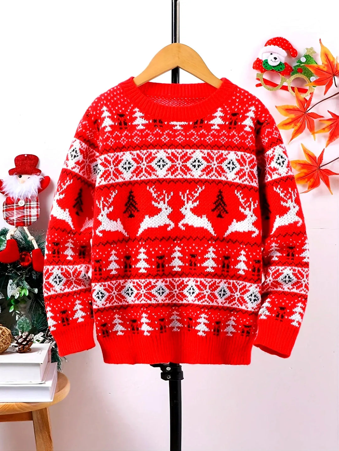 Men's Festive Christmas Sweater Red 2.webp