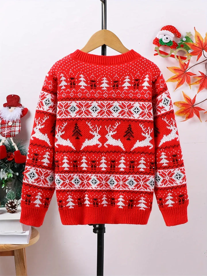 Men's Festive Christmas Sweater Red 3.webp