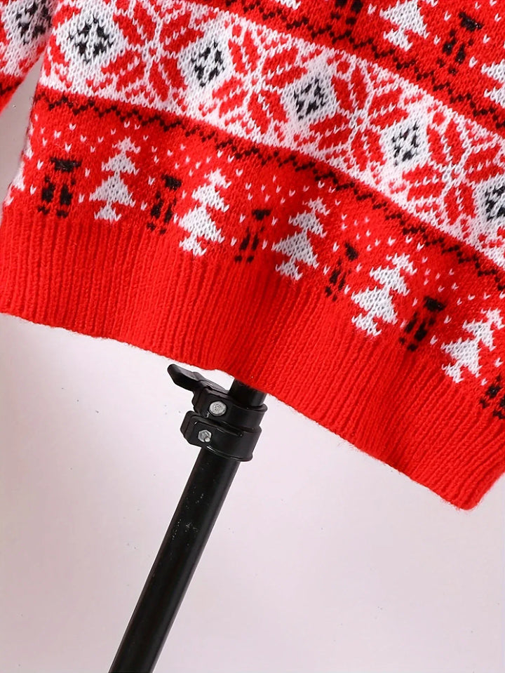 Men's Festive Christmas Sweater Red 6.webp