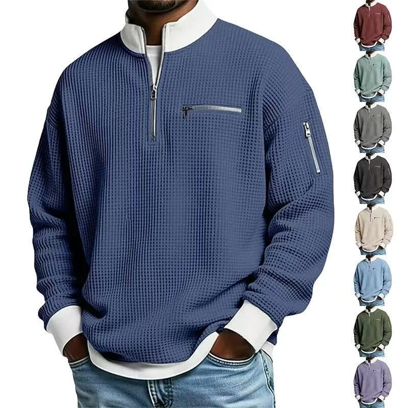 Men's Carlson | Men's Textured Quarter-Zip Sweater