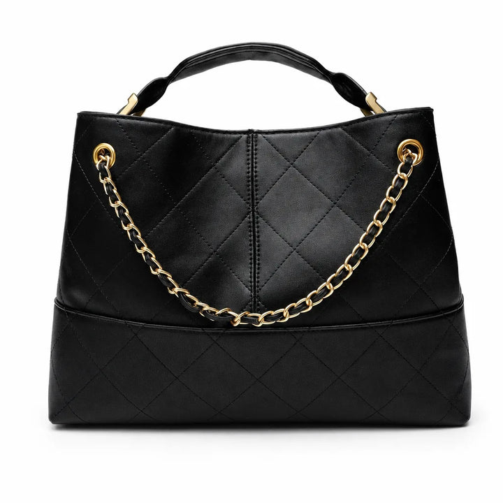 Carol Quilted Chain Bag - Color:Black;Size:35" * 10.5" * 25.5"