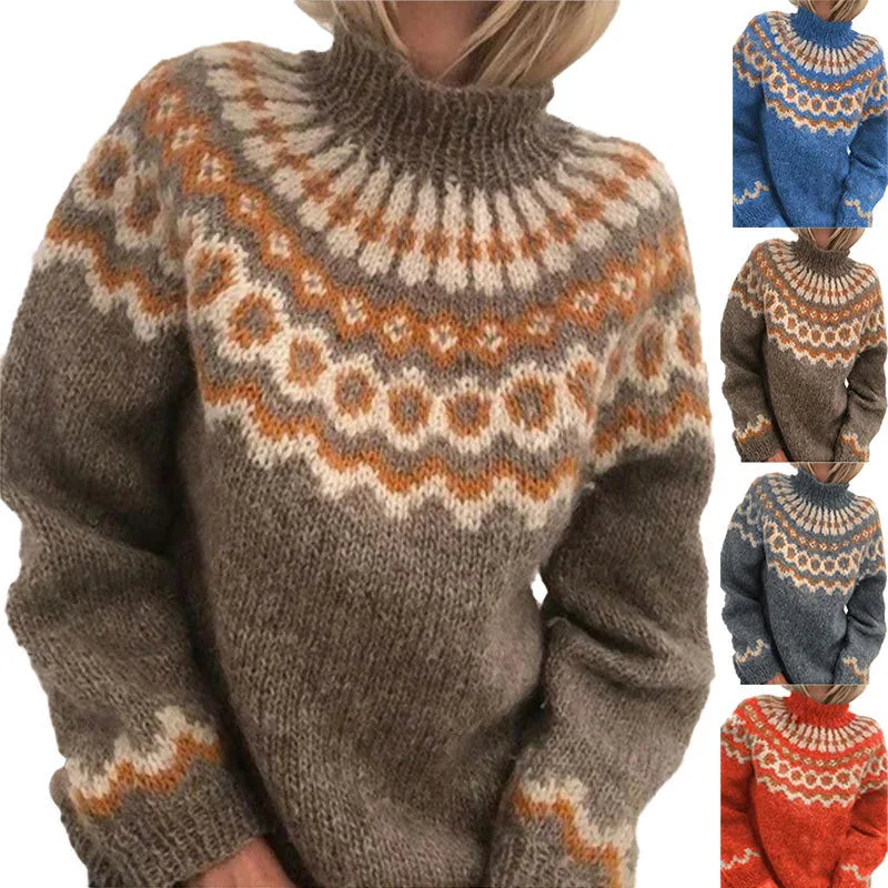 Women's Carolina | Women's Soft Striped Knit Sweater