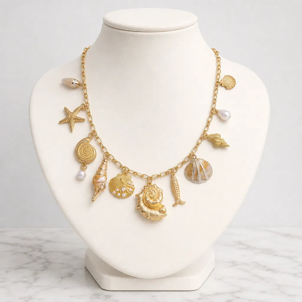 Women's Color:1 Geoffrey Layered Shell Necklace