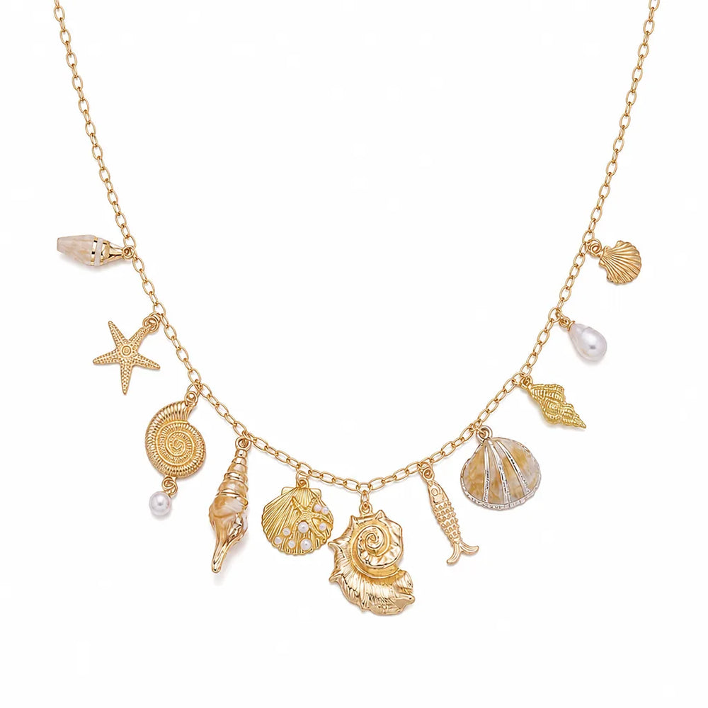 Women's Color:1 Geoffrey Layered Shell Necklace
