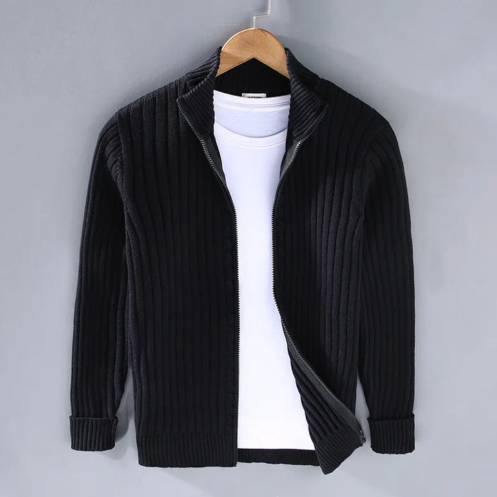 Cartwright | Men's Fall Warm Cardigan - Color:Black;Size:S