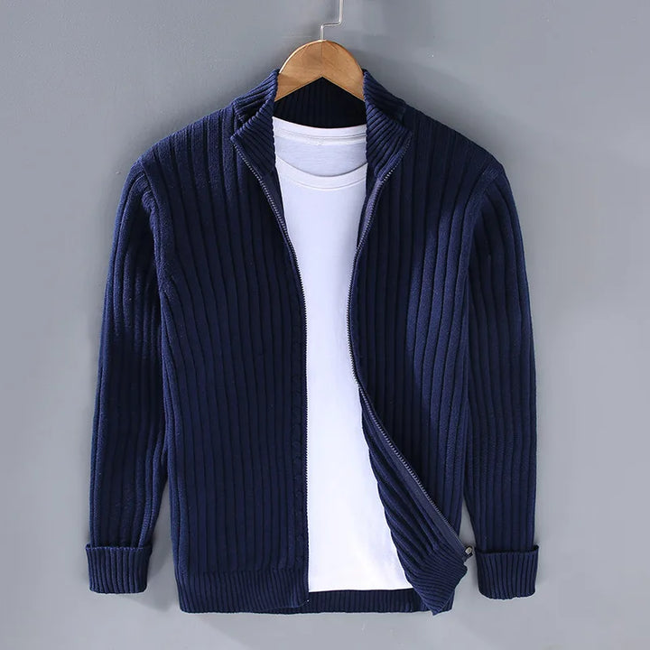 Cartwright | Men's Fall Warm Cardigan - Color:Blue;Size:S