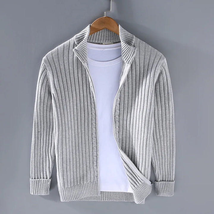 Cartwright | Men's Fall Warm Cardigan - Color:Light Gray;Size:S