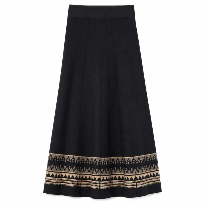 Carver A-Line Midi Skirt - Color:Black;Size:XS