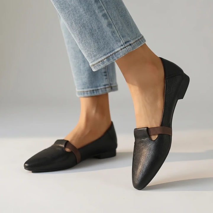Carys Pointed Mary Janes - Color:Black;Size:35