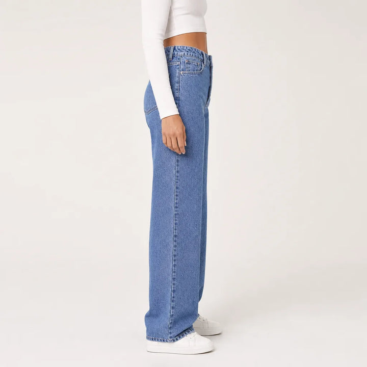 Women's Blue Denham Wide-Leg Jeans