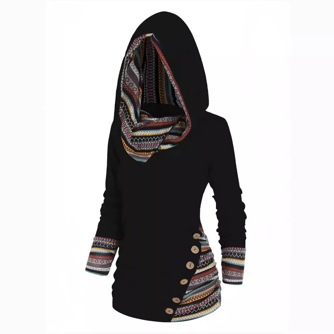 Women's Catrin | Women's Patchwork Cozy Hoodie