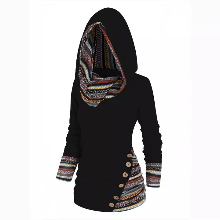 Women's Catrin | Women's Patchwork Cozy Hoodie
