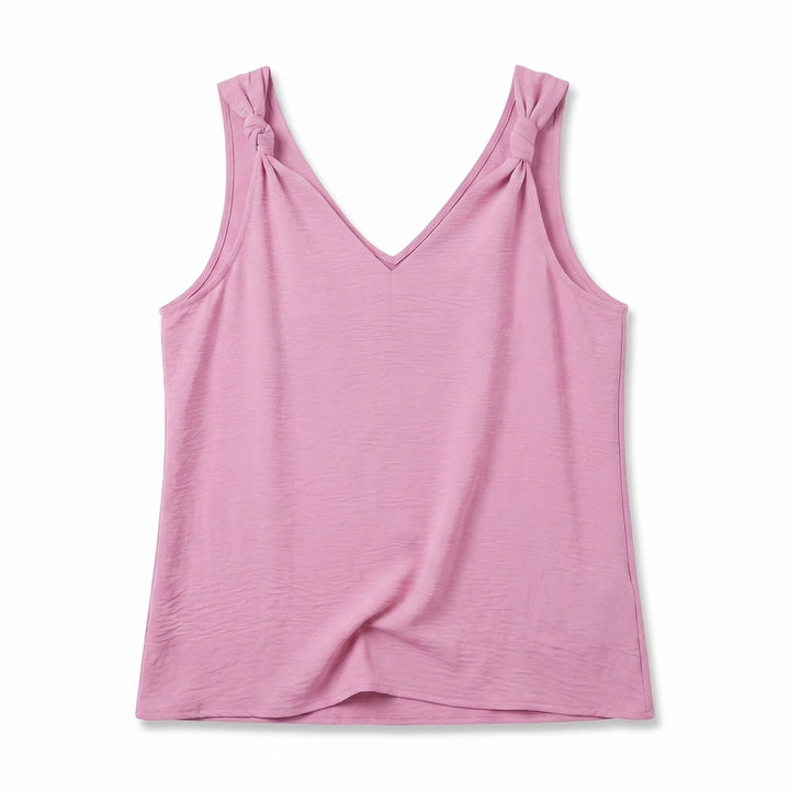 Cecilia Bow Camisole - Color:Pink;Size:XS