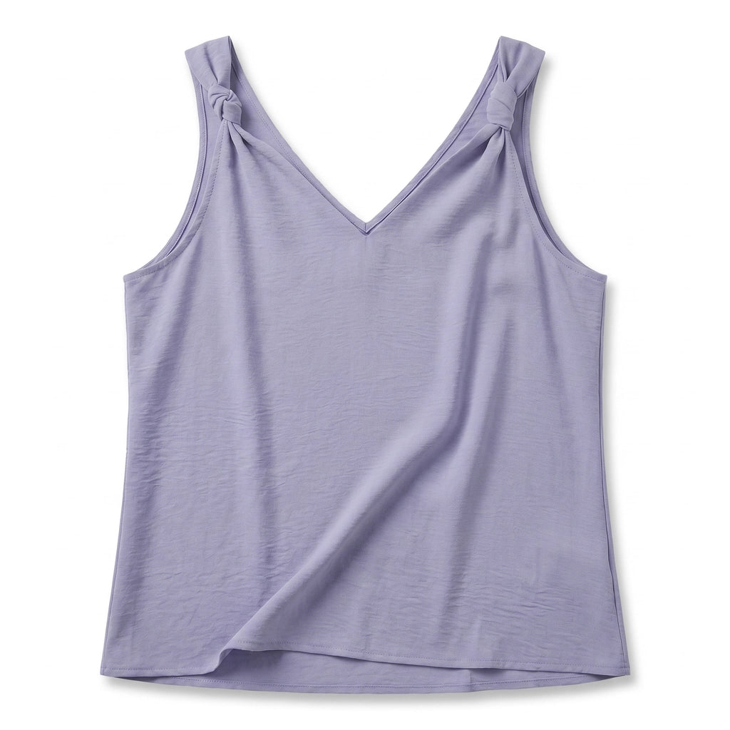 Cecilia Bow Camisole - Color:Purple;Size:XS