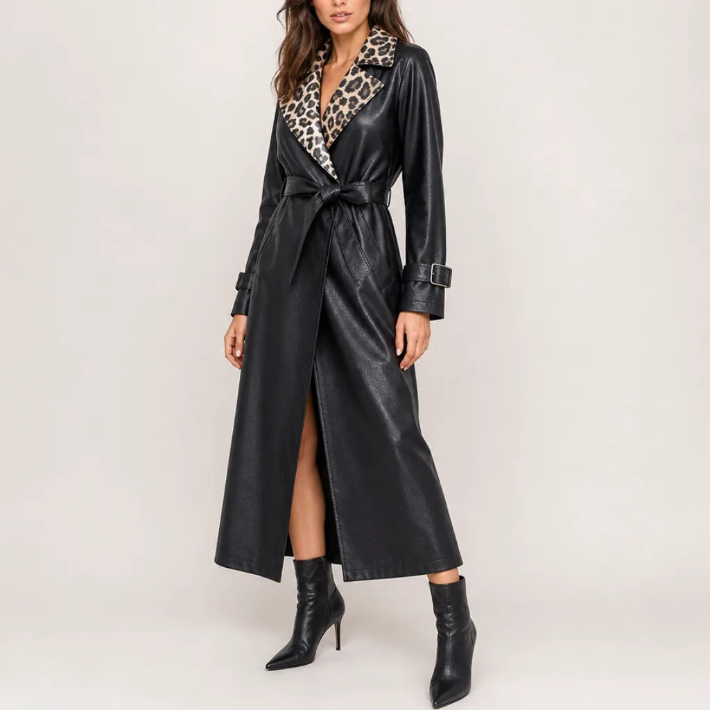Women's Wickham Leopard Long Coat