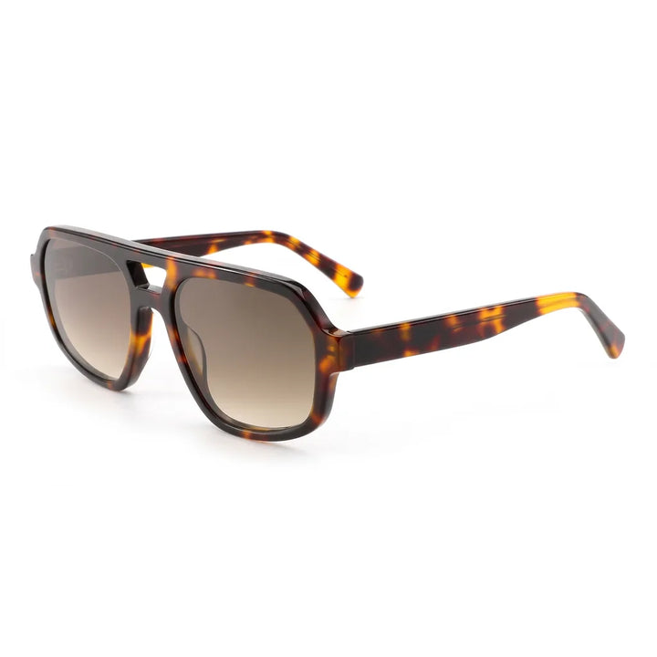 Celeste Double Bar Sunglasses - Color:Brown
