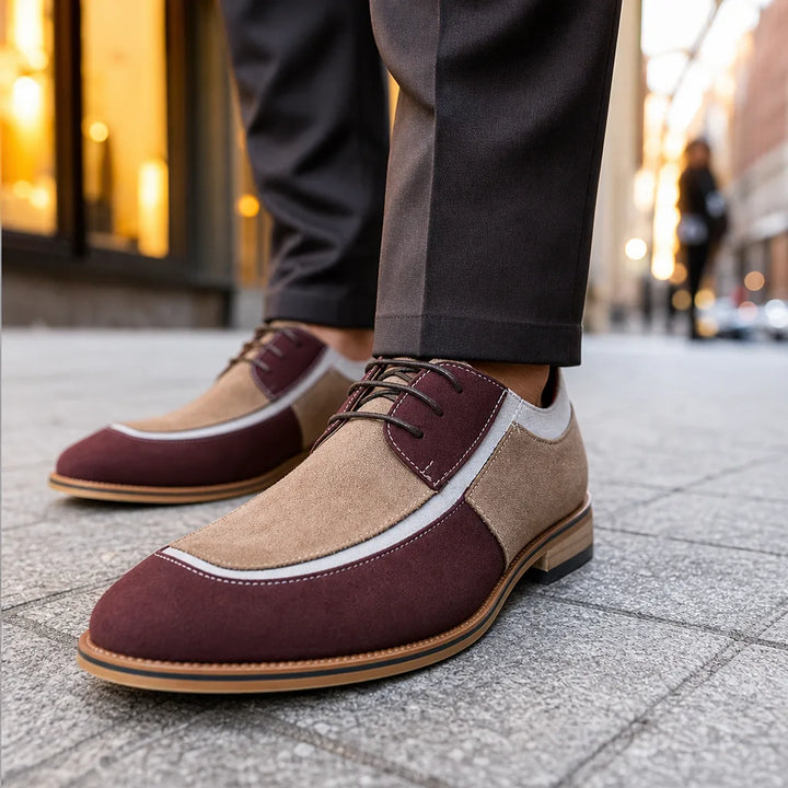 Men's Brown Maeve Colorblock Derbies
