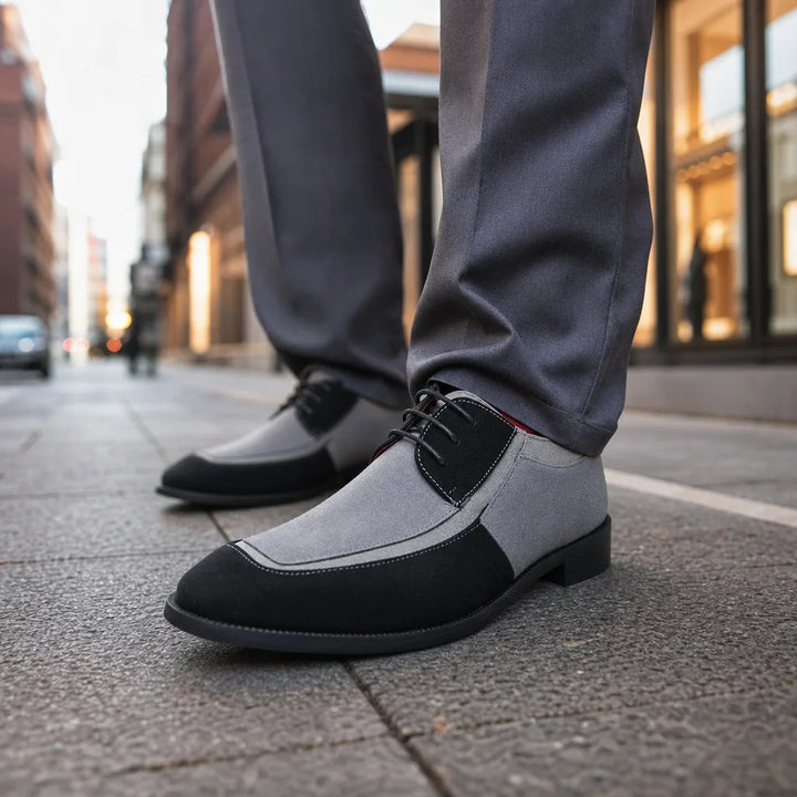 Men's Gray Maeve Colorblock Derbies
