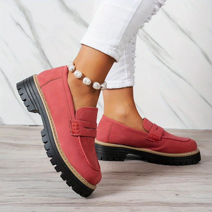Cheney | Women's Premium Orthopedic Loafers - Color:Red;Size:36