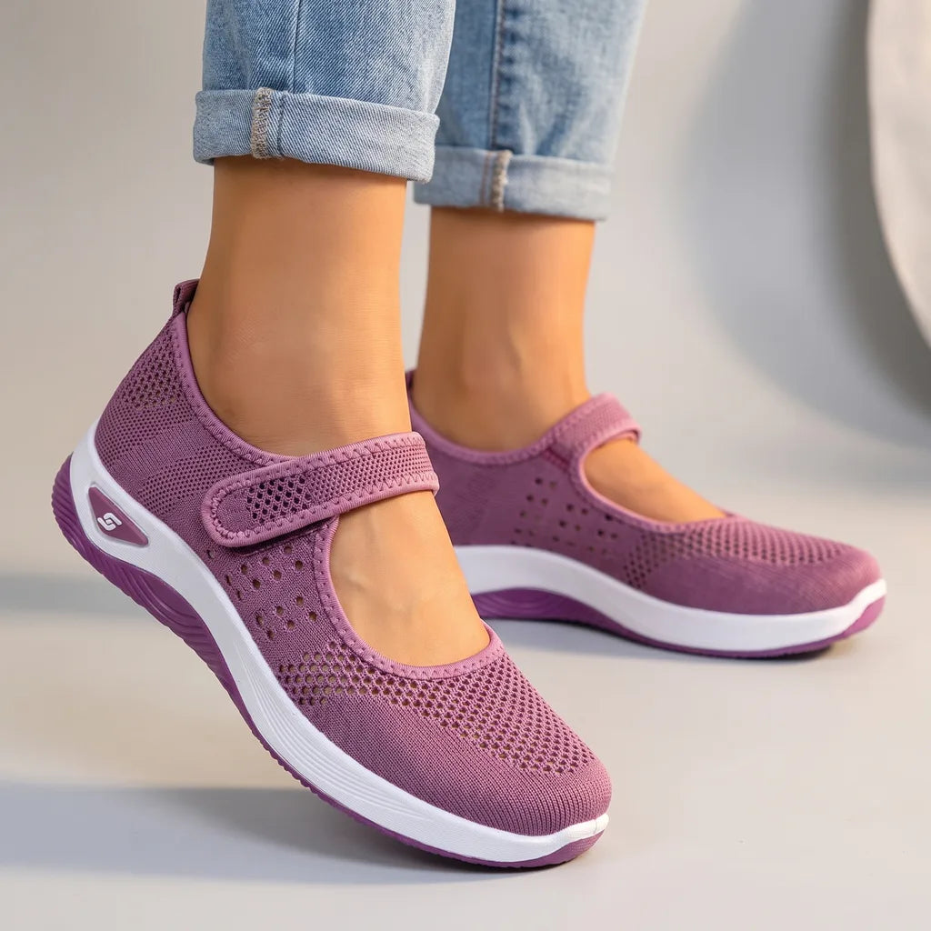 Clancy Orthopedic Flats - Color:Purple;Size:36