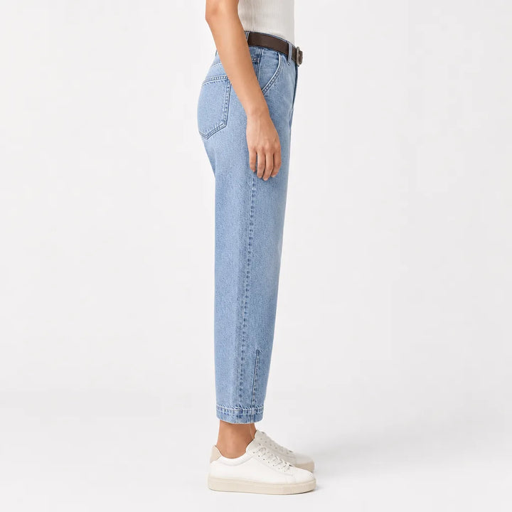 Women's Blue Sinclair Cropped Wide Leg Jeans