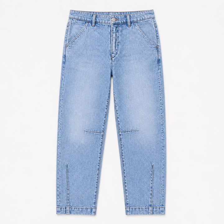 Cleo | Baggy Wide Leg Jeans - Color:Blue;Size:XS