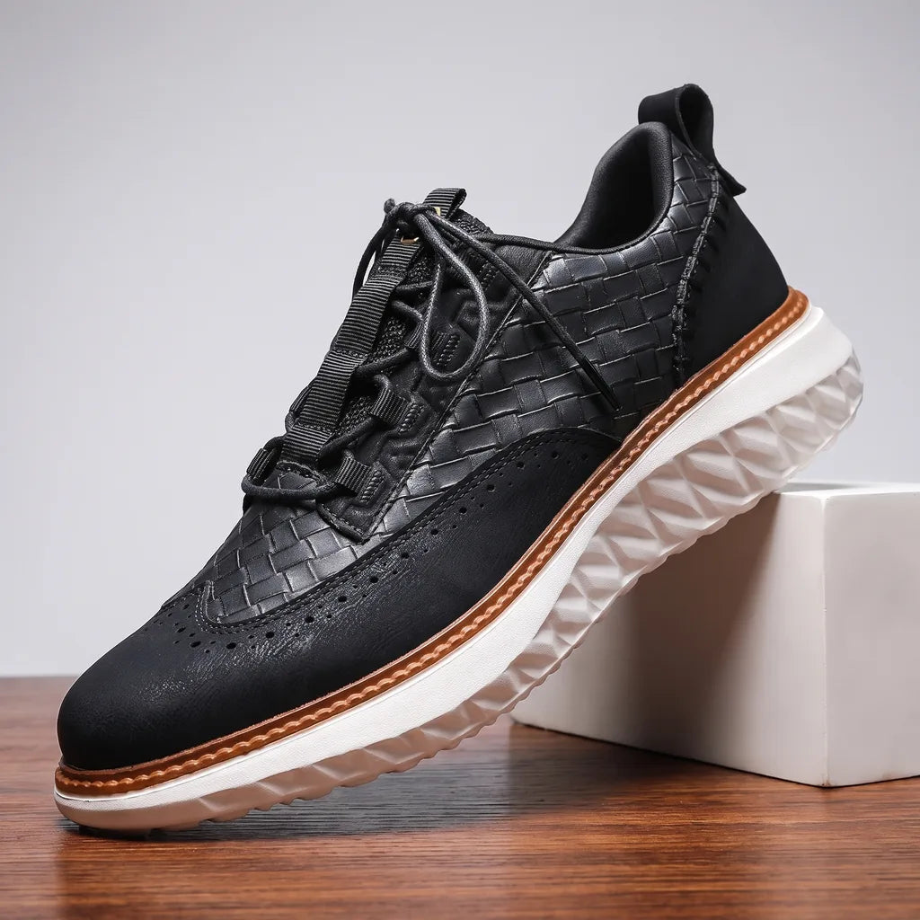 Men's Black Greenwood Breathable Sneakers