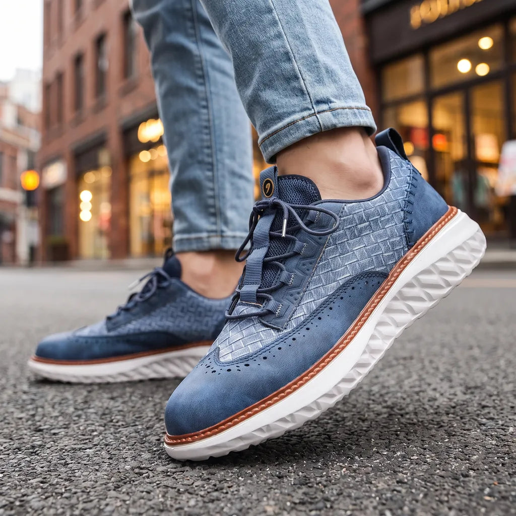 Men's Blue Greenwood Breathable Sneakers