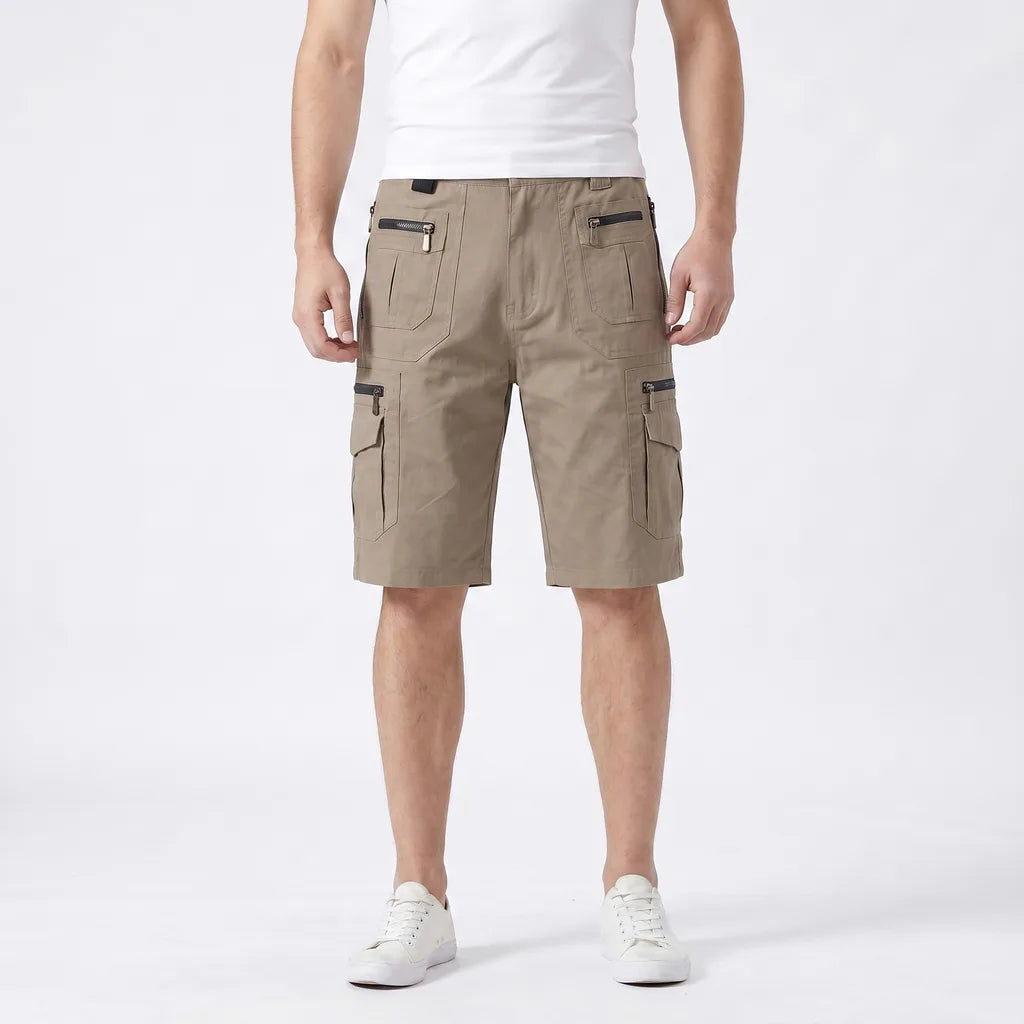 Men's Light Brown Gardner Cotton Cargo Shorts