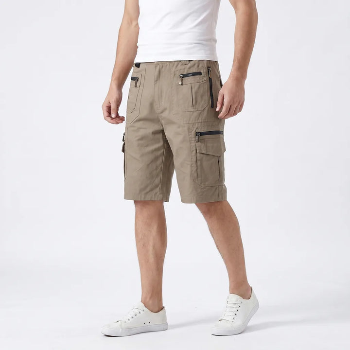 Men's Light Brown Gardner Cotton Cargo Shorts