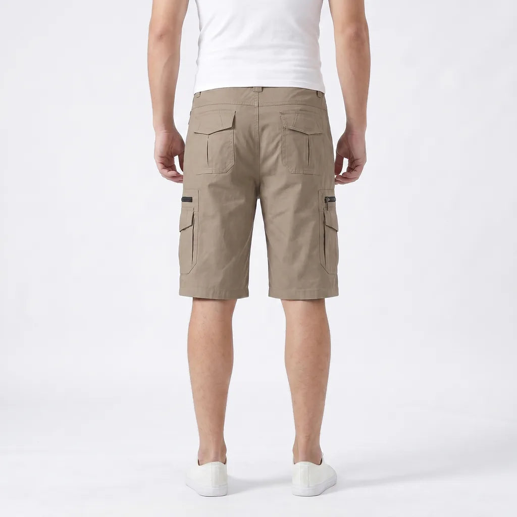 Men's Light Brown Gardner Cotton Cargo Shorts