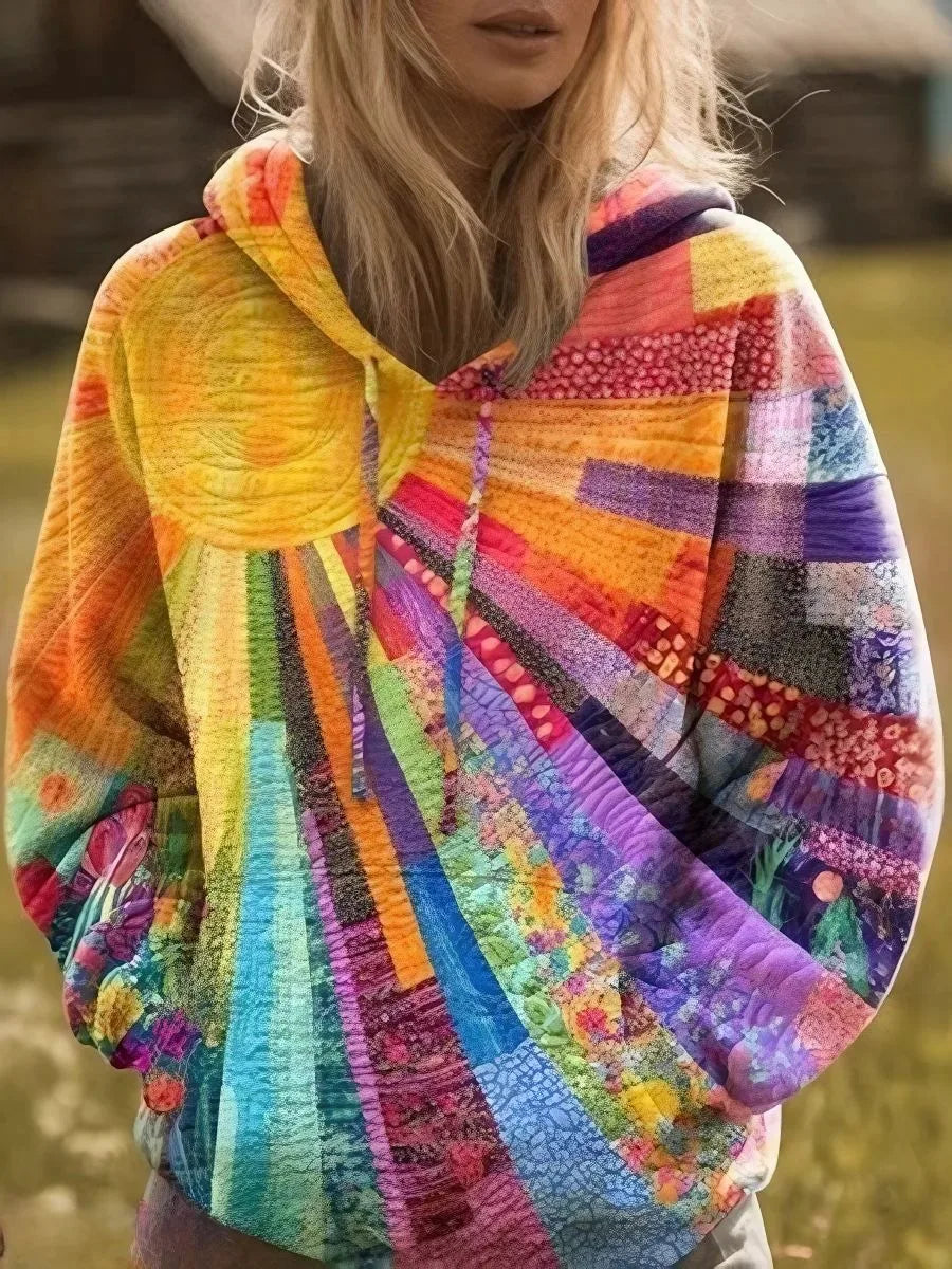 Colette | Women's Artful Hoodie - Size:XS;Color:Multicolor