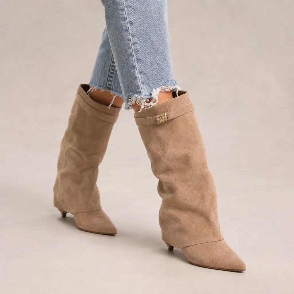 Colette | Women's Fall Brown Boots - Color:Brown;Size:35