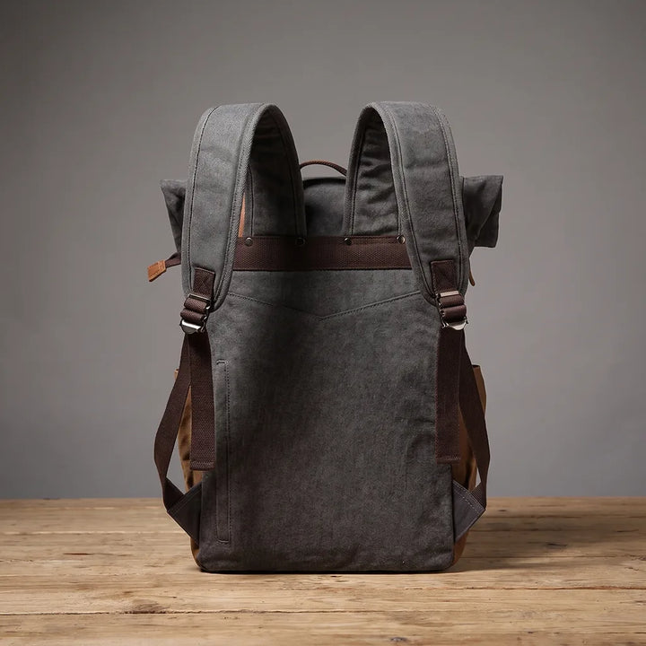 Men's Gray Knowles Canvas Backpack