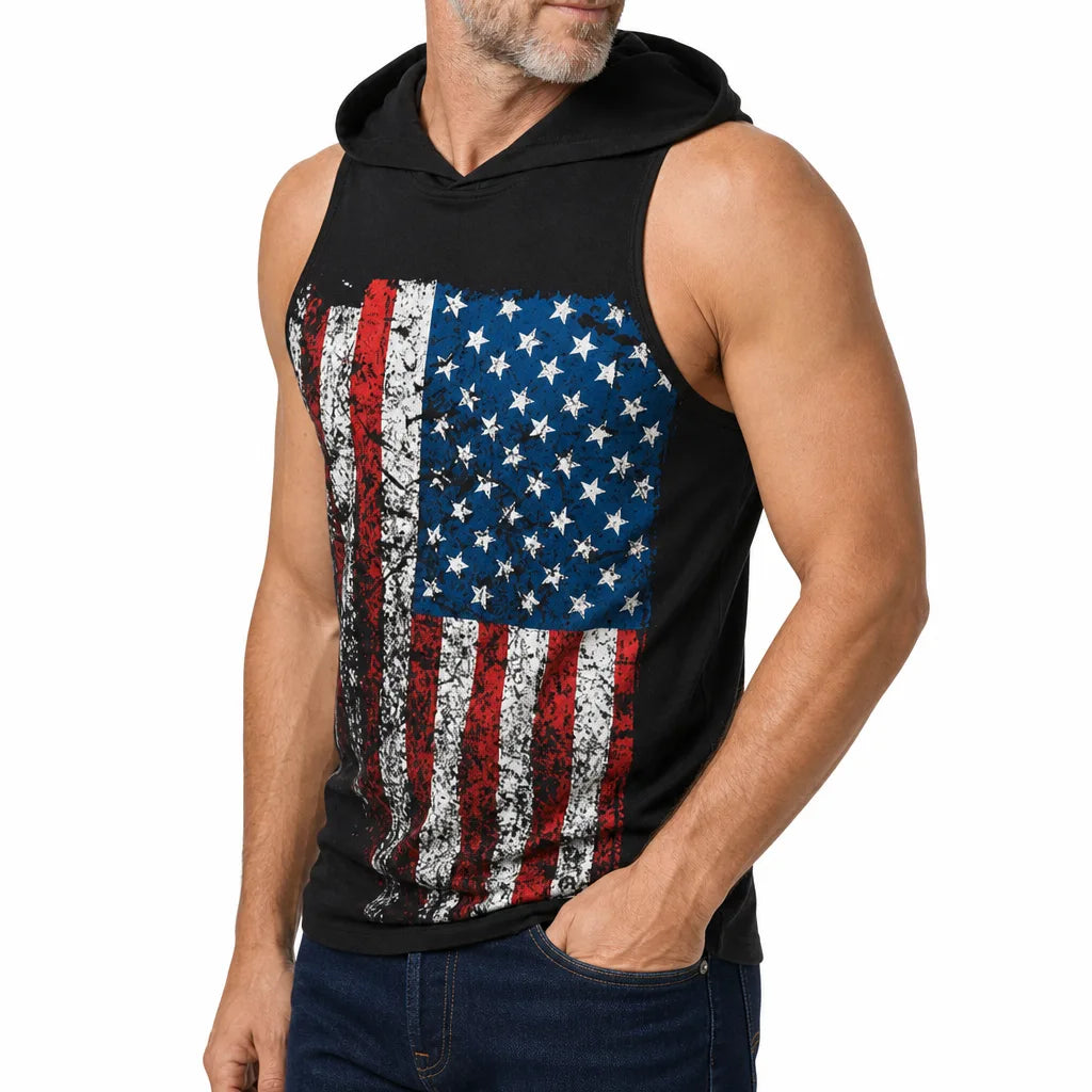 Men's Black Ezekiel Printed Tank