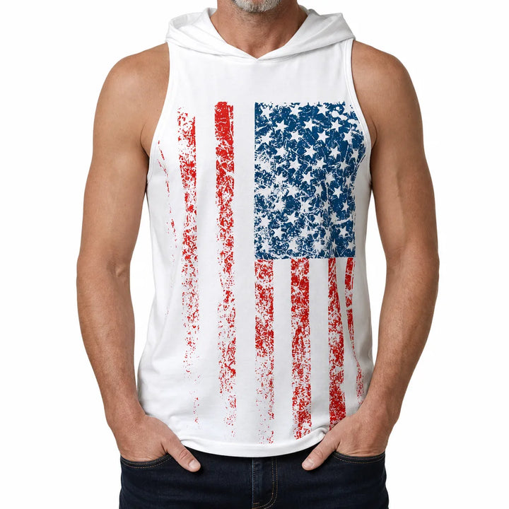Colton Hooded Tank - Color:White;Size:XS